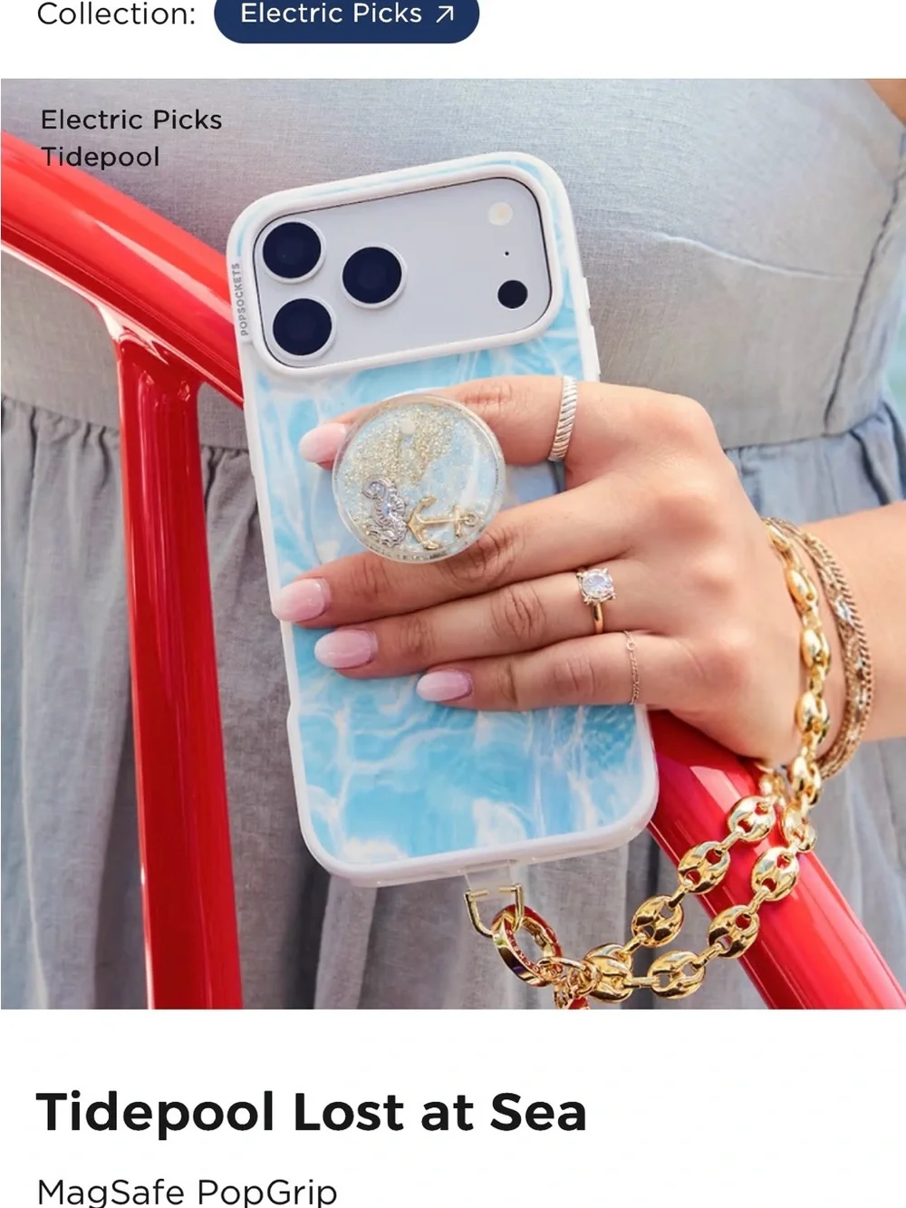 PopSocket x Electric Picks Tidepool Lost at Sea MagSafe PopGrip